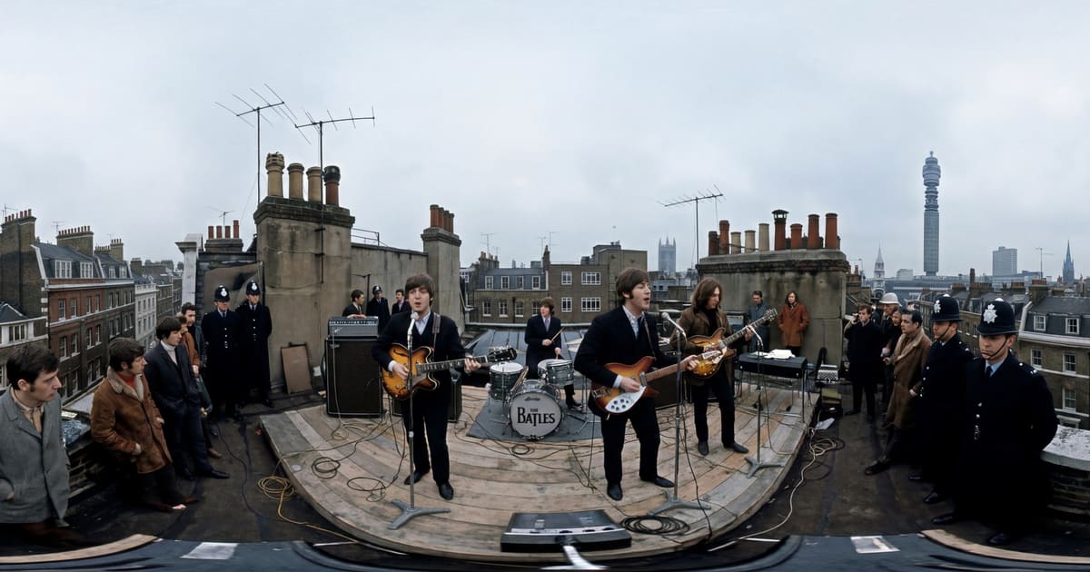 The Beatles' Rooftop Concert panorama thumbnail