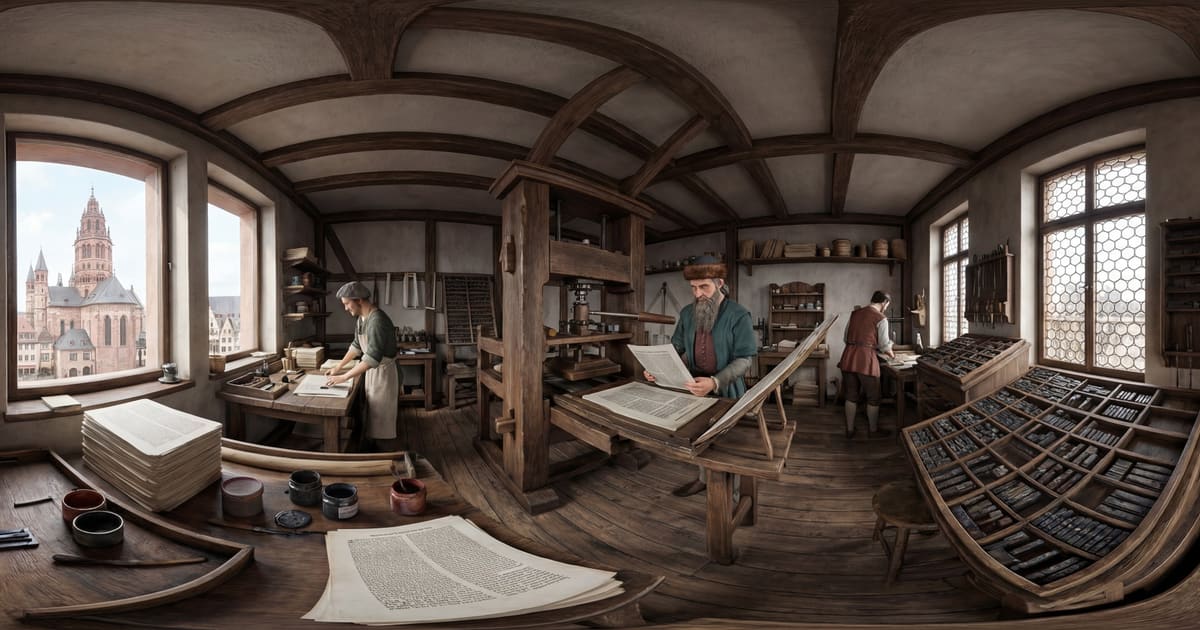 Gutenberg's Print Shop, Mainz panorama thumbnail