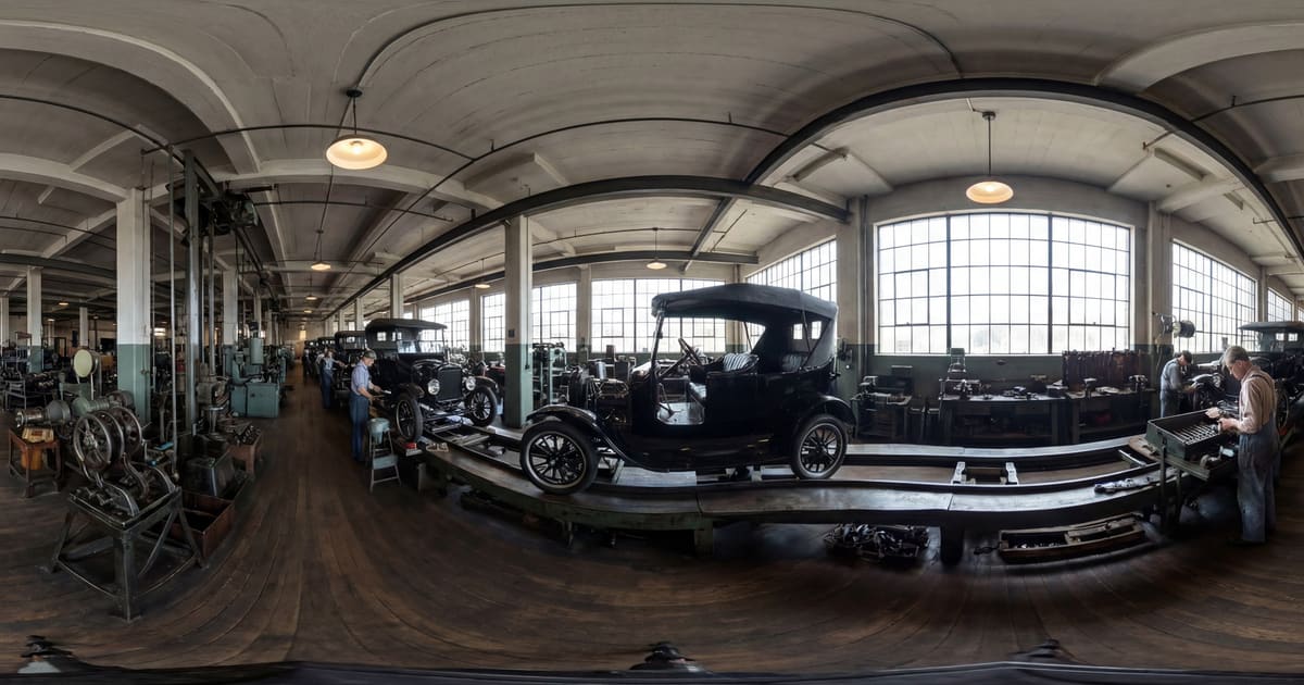 Ford Model T Assembly Line, Dearborn panorama thumbnail