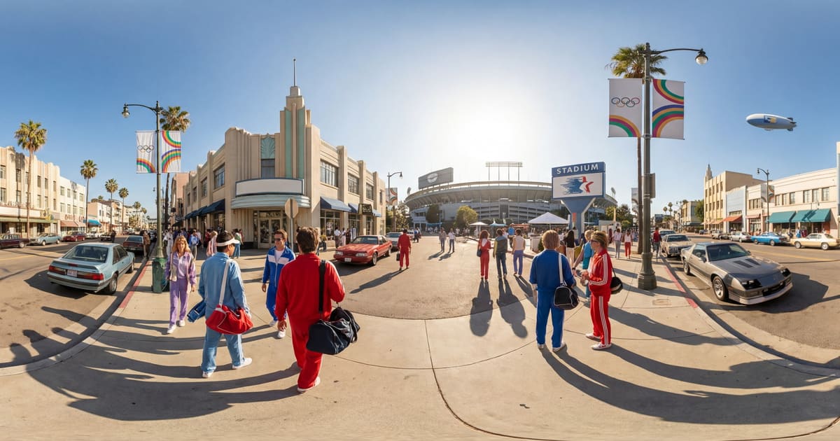 Los Angeles Summer Olympics panorama thumbnail