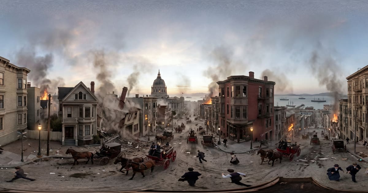 San Francisco Earthquake and Fire panorama thumbnail