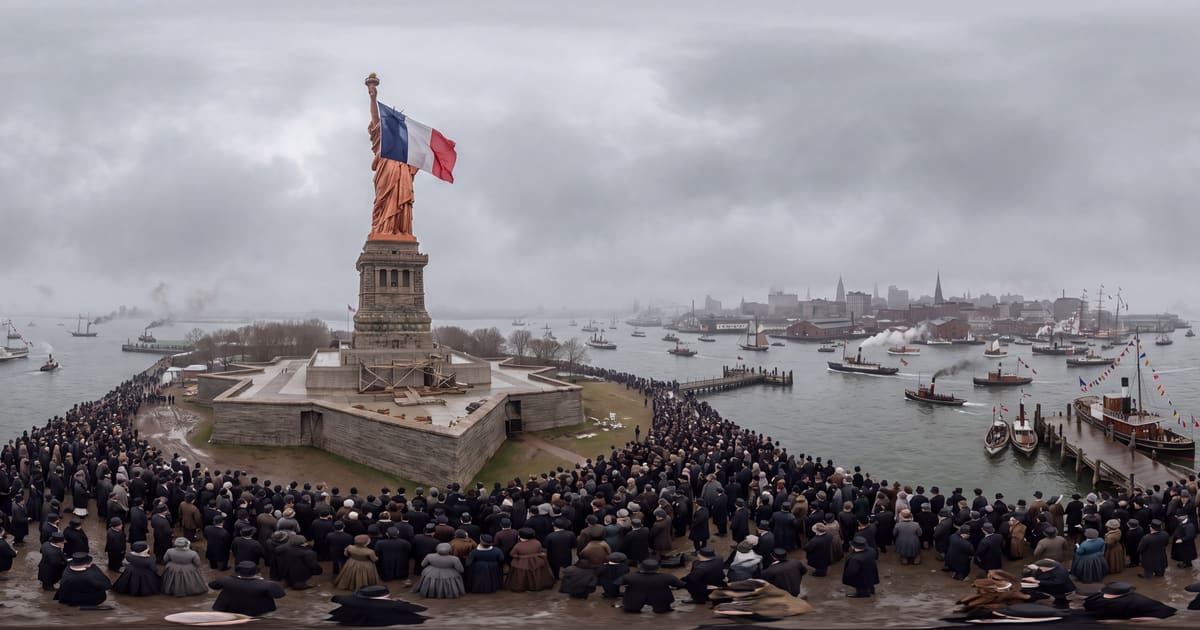 Statue of Liberty Dedication panorama thumbnail