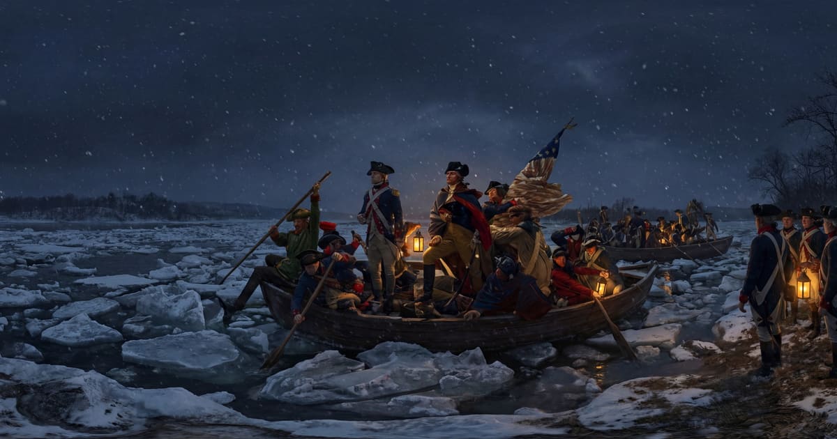 Washington Crossing the Delaware panorama thumbnail