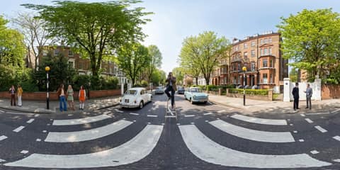 Abbey Road Album Cover Photo Shoot panorama thumbnail
