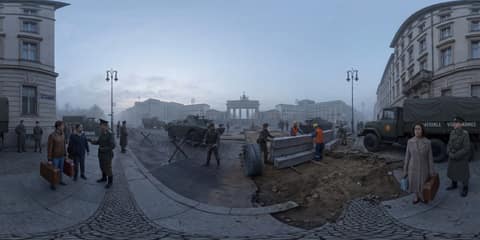 Construction of the Berlin Wall panorama thumbnail