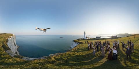 Louis Blériot Crosses the English Channel panorama thumbnail