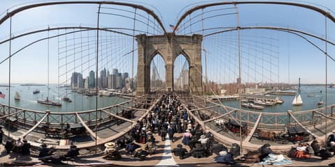 Brooklyn Bridge Grand Opening panorama thumbnail