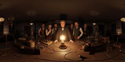 Edison's Light Bulb Demonstration, Menlo Park panorama thumbnail