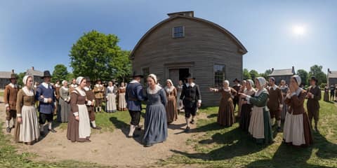 Plymouth Colony Settlement panorama thumbnail