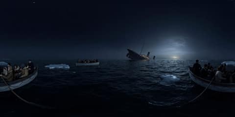 RMS Titanic Sinking panorama thumbnail