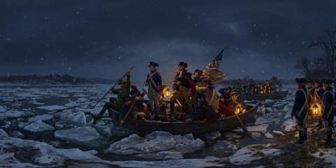 Washington Crossing the Delaware panorama thumbnail