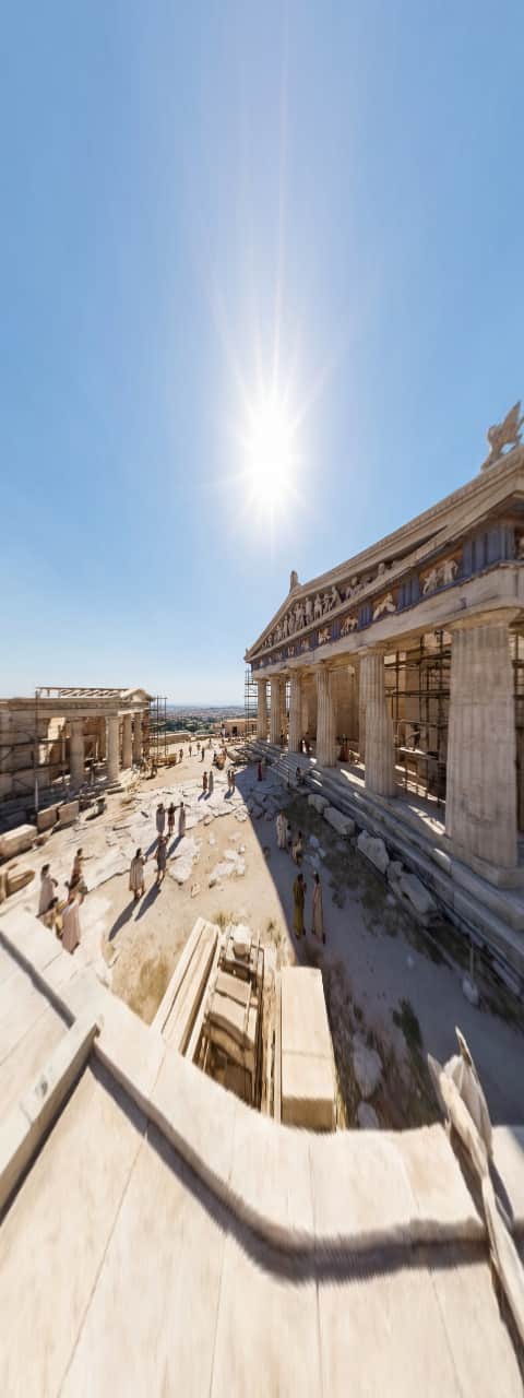 Parthenon Under Construction, Athens