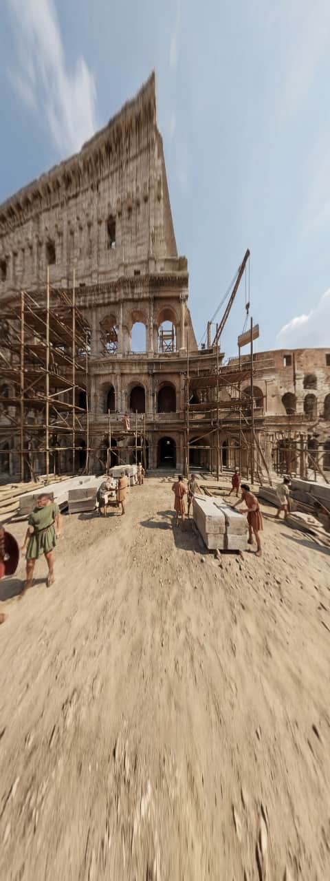 Colosseum Construction, Ancient Rome