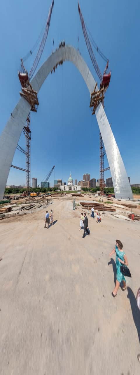 Gateway Arch Under Construction, St. Louis