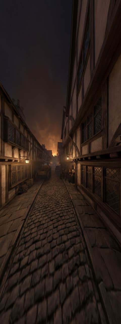 Great Fire of London at Pudding Lane