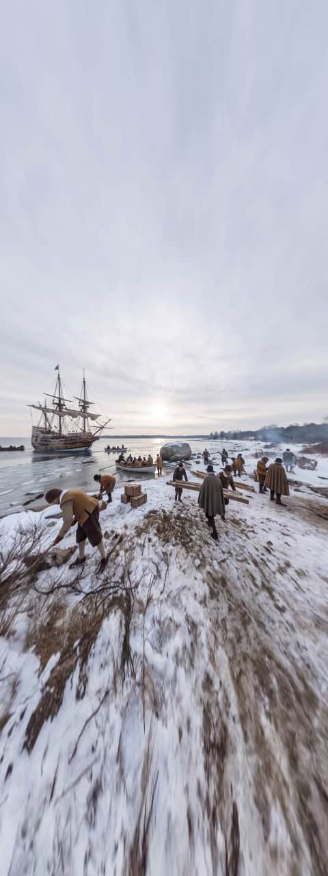 Mayflower Landing at Plymouth Rock
