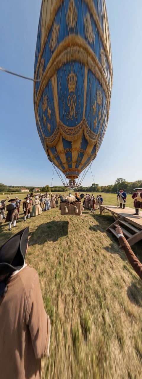 Montgolfier Brothers' First Animal Flight at Versailles