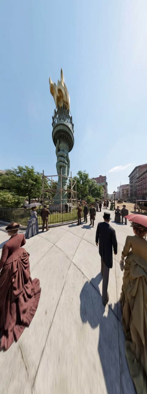 Statue of Liberty's Arm on Display in Manhattan