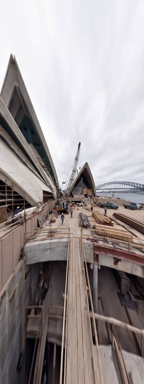 Sydney Opera House Under Construction